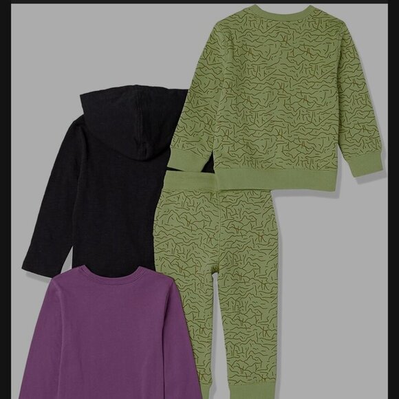 🔥3/$42 w FREE SHIPPING🔥 NWOT Boys Long-Sleeve Outfit Set, pack of 4. - Picture 7 of 8